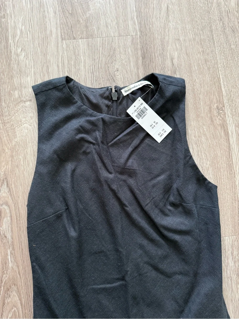 Abercrombie & Fitch Black Sleeveless Maxi Dress